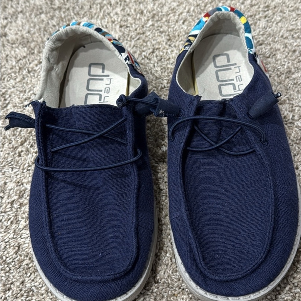 Hey Dude Navy Shoes